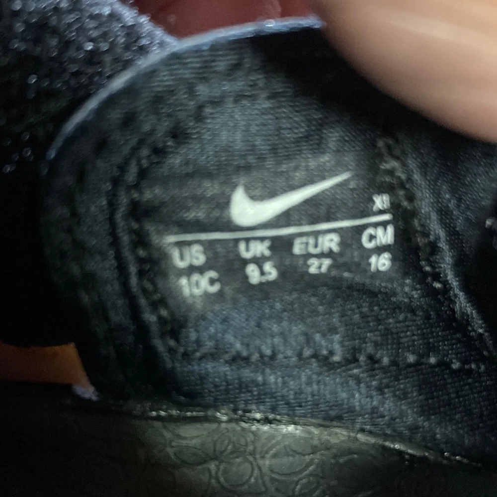 Nike Kids Black Water Shoes with White Swoosh